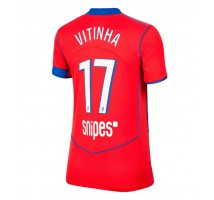 Paris Saint-Germain Vitinha #17 Koszulka Trzecia damskie 2025-26 Krótki Rękaw